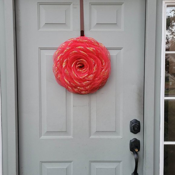 Red ROSE WALL ART - Picture 3 of 5